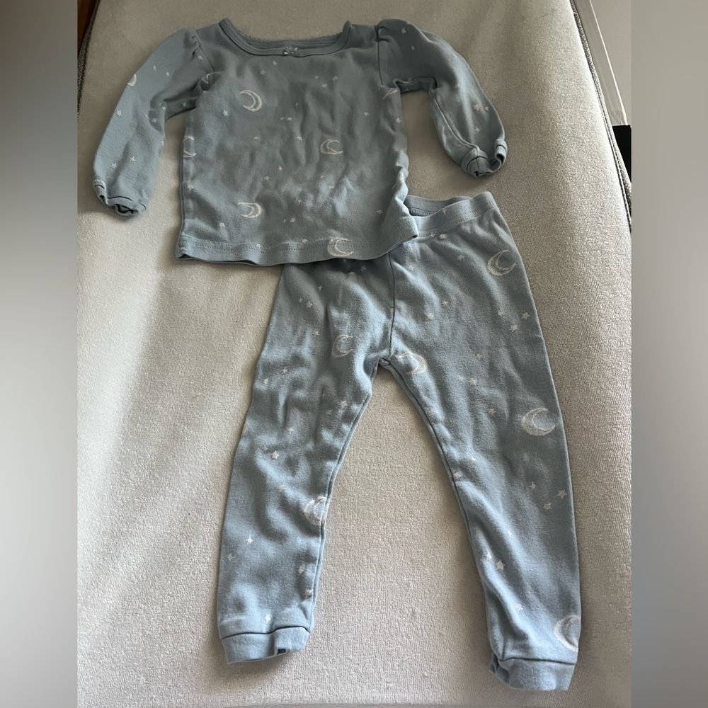 Carter's Blue and White Pajama Set Soft Sleepwear